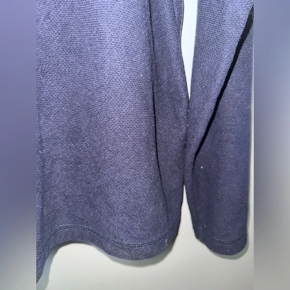 The North Face Textured Cap Rock 1/4 Zip Fleece Aviator Navy Blue Men’s Large